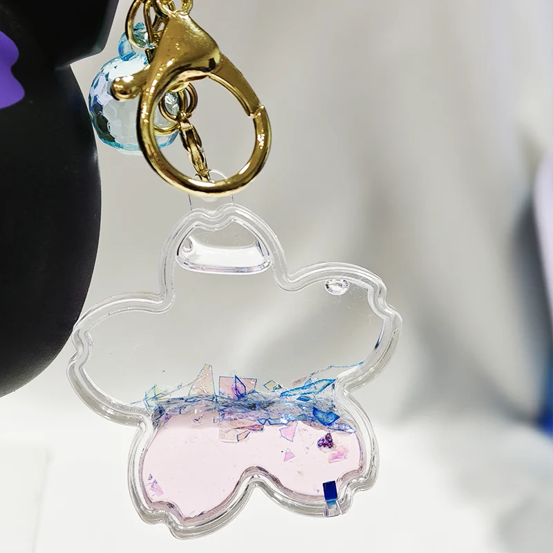 Cherry blossom Liquid Keychain Cherry blossom Liquid Keychain