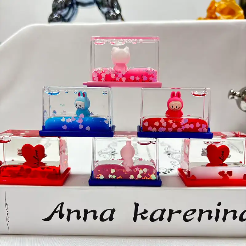 Decoração de mesa líquida mini retângulo